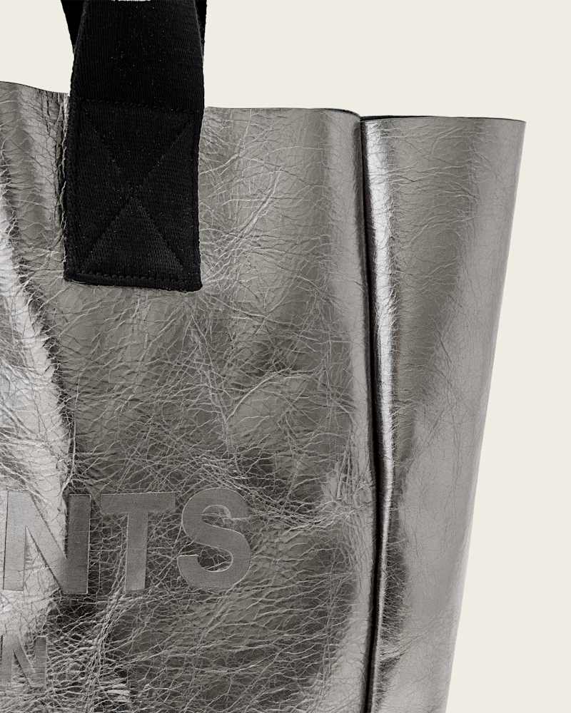Izzy Metallic Leather Tote Bag
