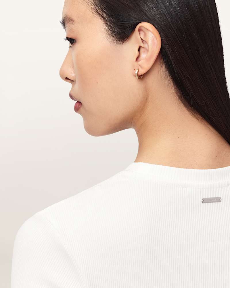 Elena Long Sleeve Cotton T-Shirt