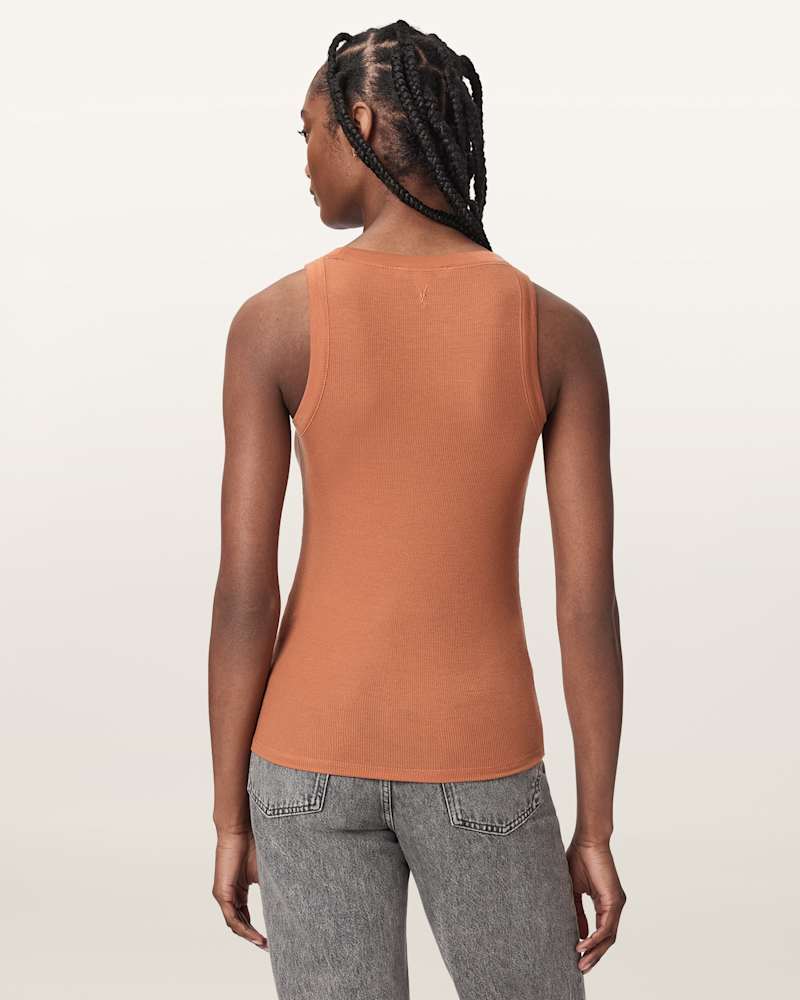 Rina Crew Neck Sleeveless Tank Top