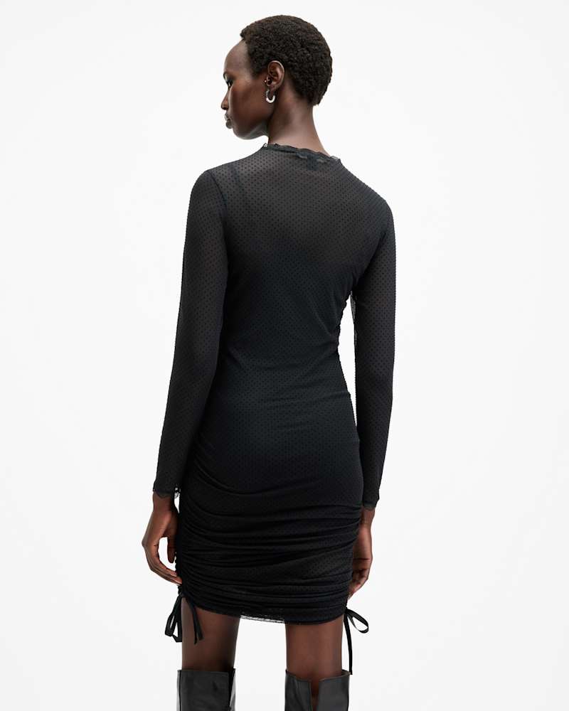Adara Polka Dot Tulle Mini Dress
