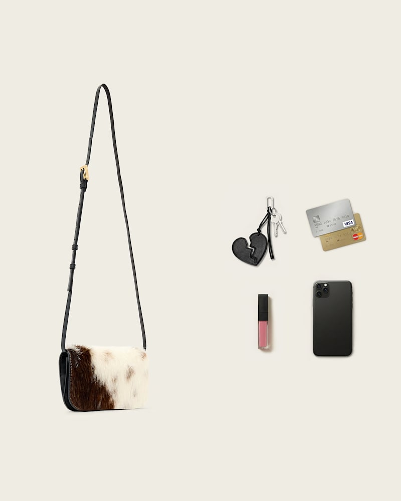 Maeve Cow Print Crossbody Bag