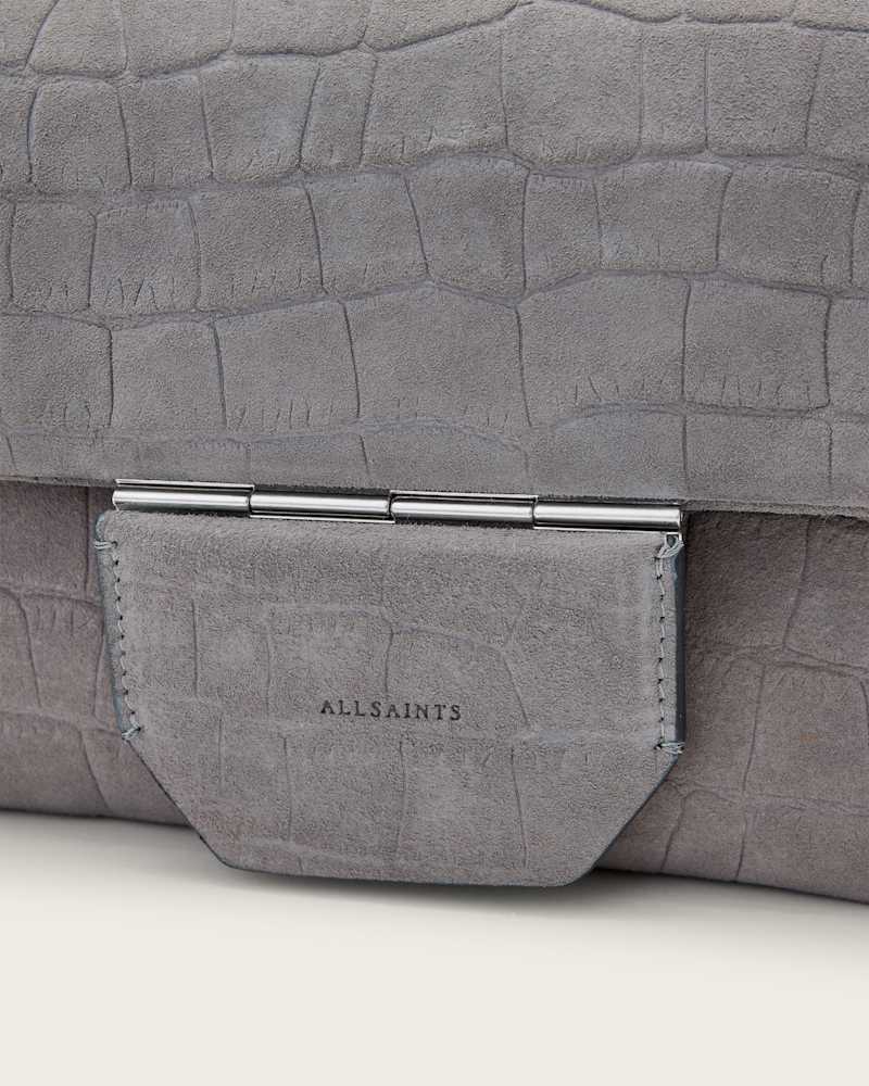 Jupiter Croc-Effect Leather Crossbody Bag