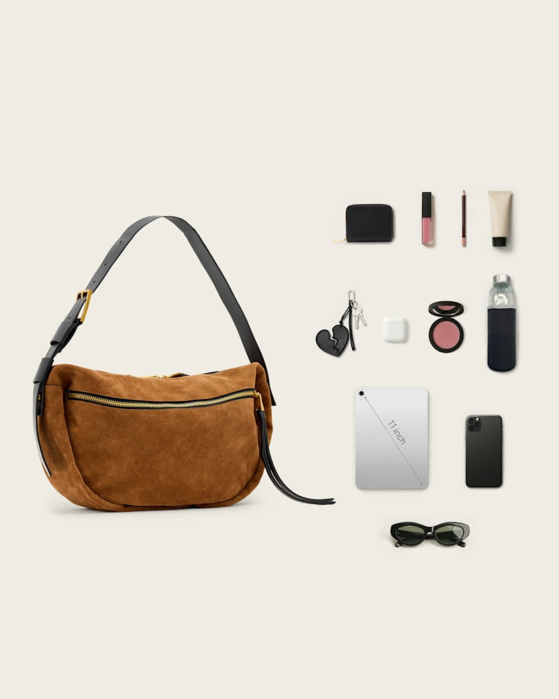 Noemie Suede Shoulder Bag