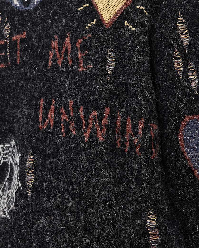 Meller Zip Up Jacquard Cardigan
