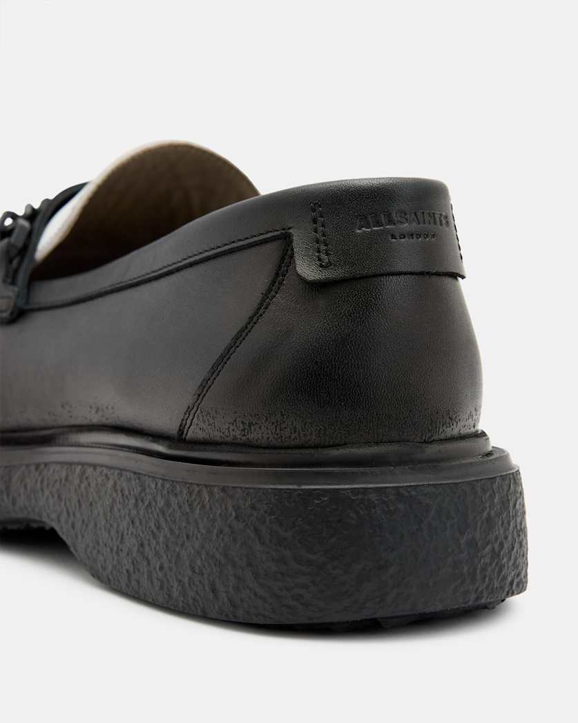 Gibbs Leather Chain Loafers Shoes