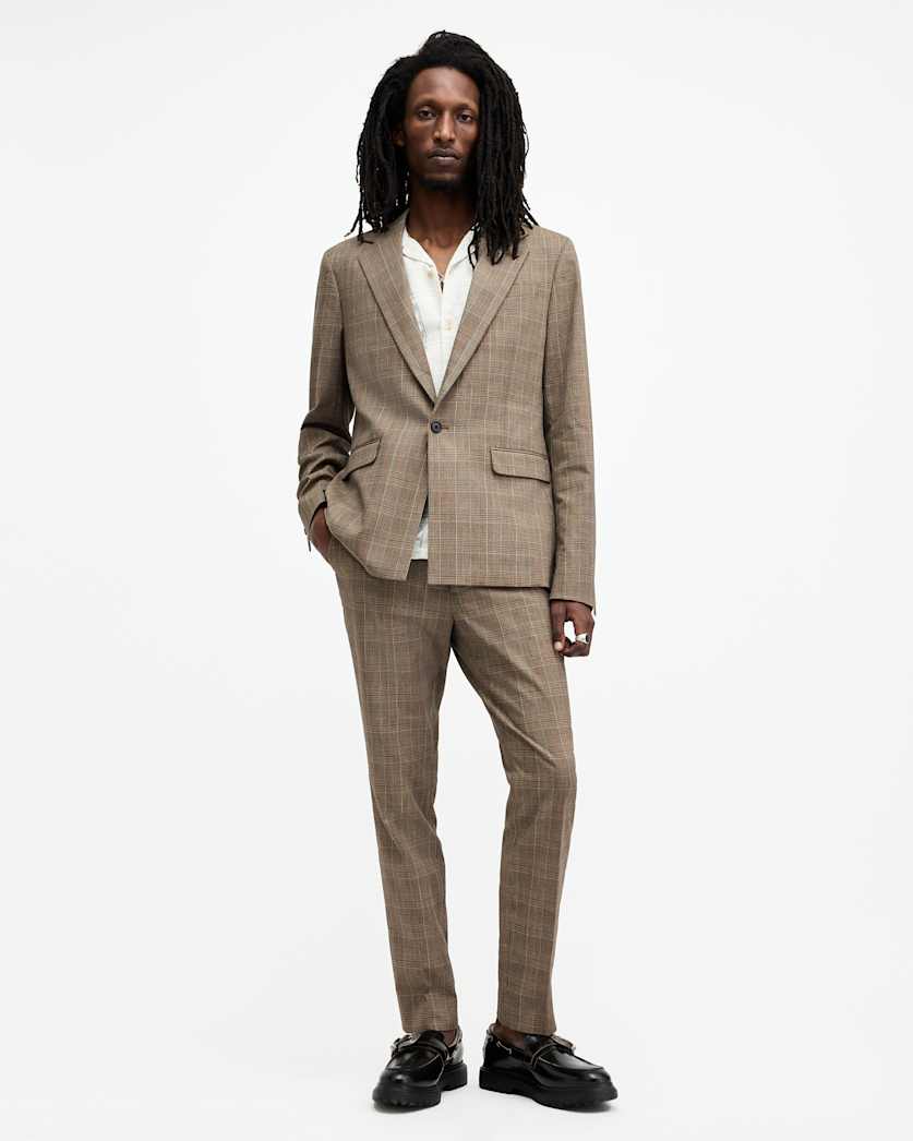 Maffrett Checked Skinny Fit Blazer