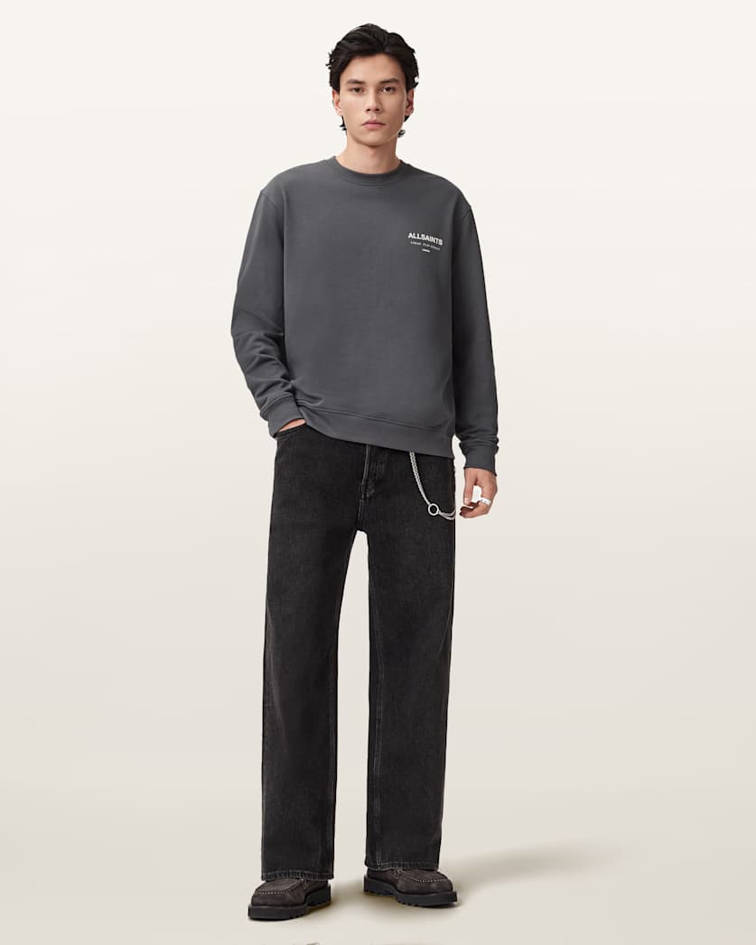 Underground Relaxed Fit Crew Neck Sweatshirt