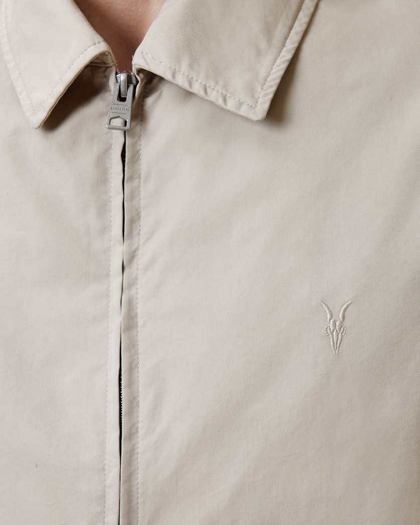 Trey Taupe Ramskull Pointed Collar Jacket