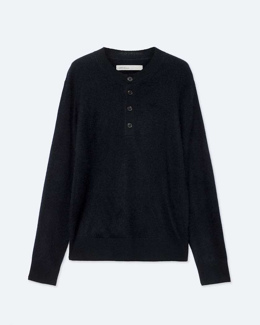 Merino wool Henley jumper
