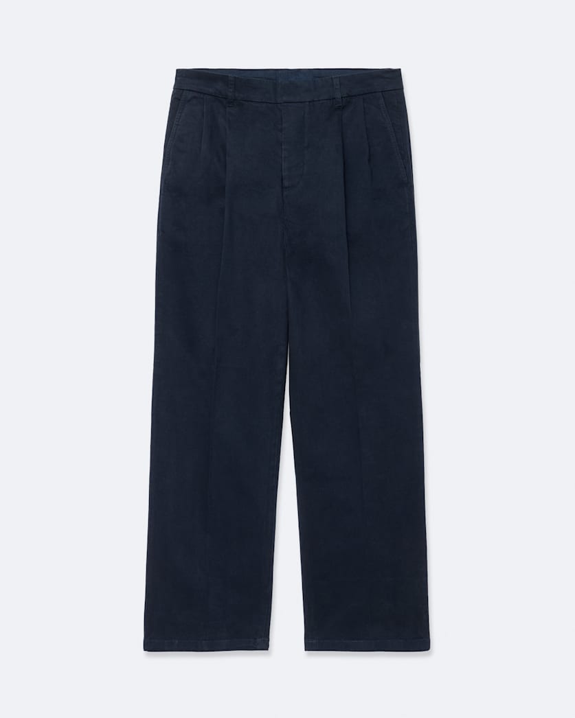 Aston straight fit double pleat chinos