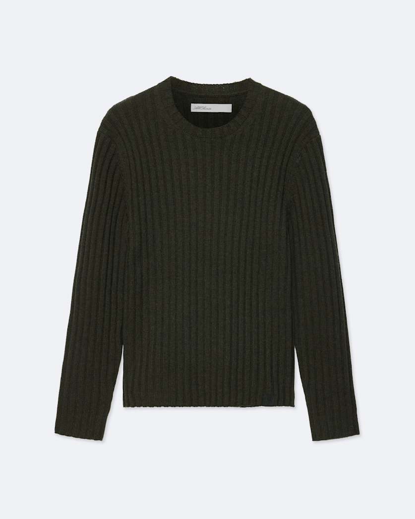 Crew-neck ribbed jumper