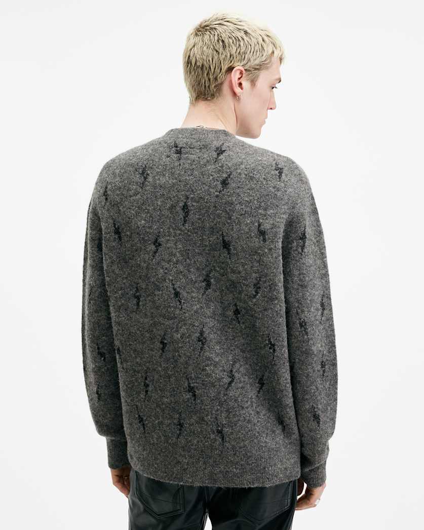 Zap Oversized Crew Neck Jumper