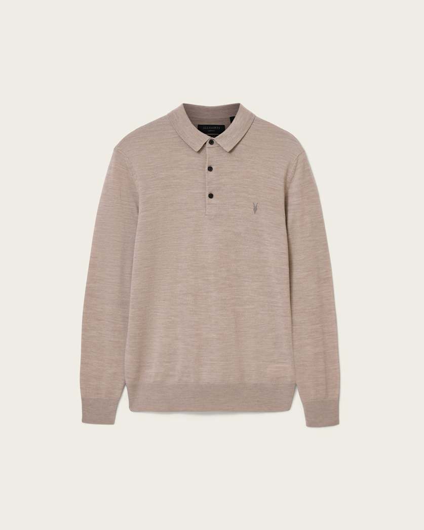 Mode Merino Long Sleeve Polo Shirt