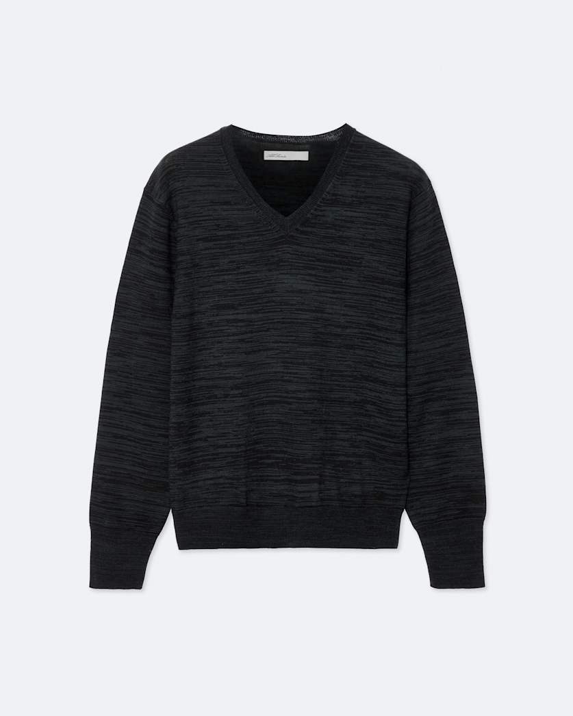 V-neck merino wool jumper