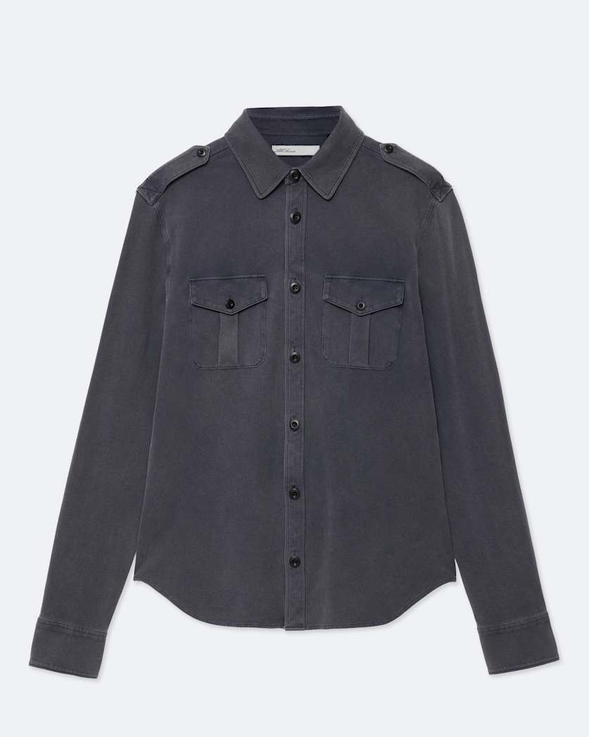 Regular-fit military shirt