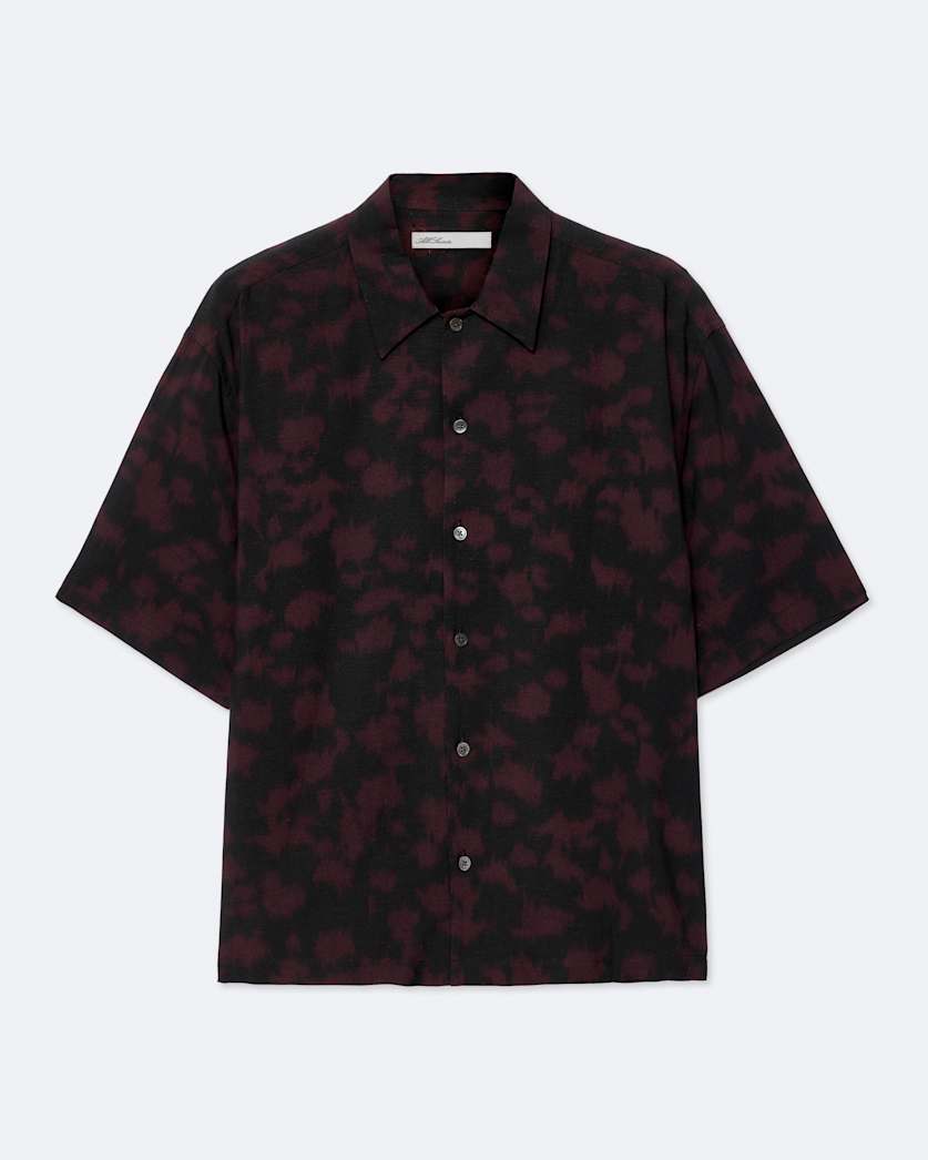 Leo Oversized Viscose Leopard Print Shirt