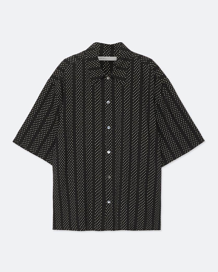 Quasar Oversized Viscose Polkadot Shirt