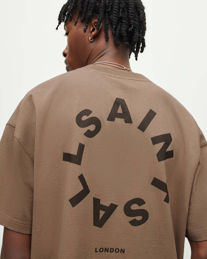 Tierra Oversized Crew Neck Logo T-Shirt