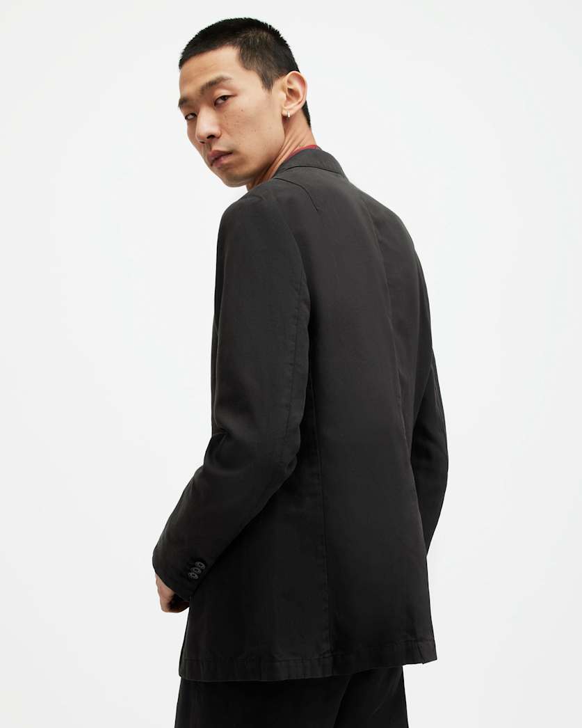 Sainte Linen Blend Garment Washed Blazer