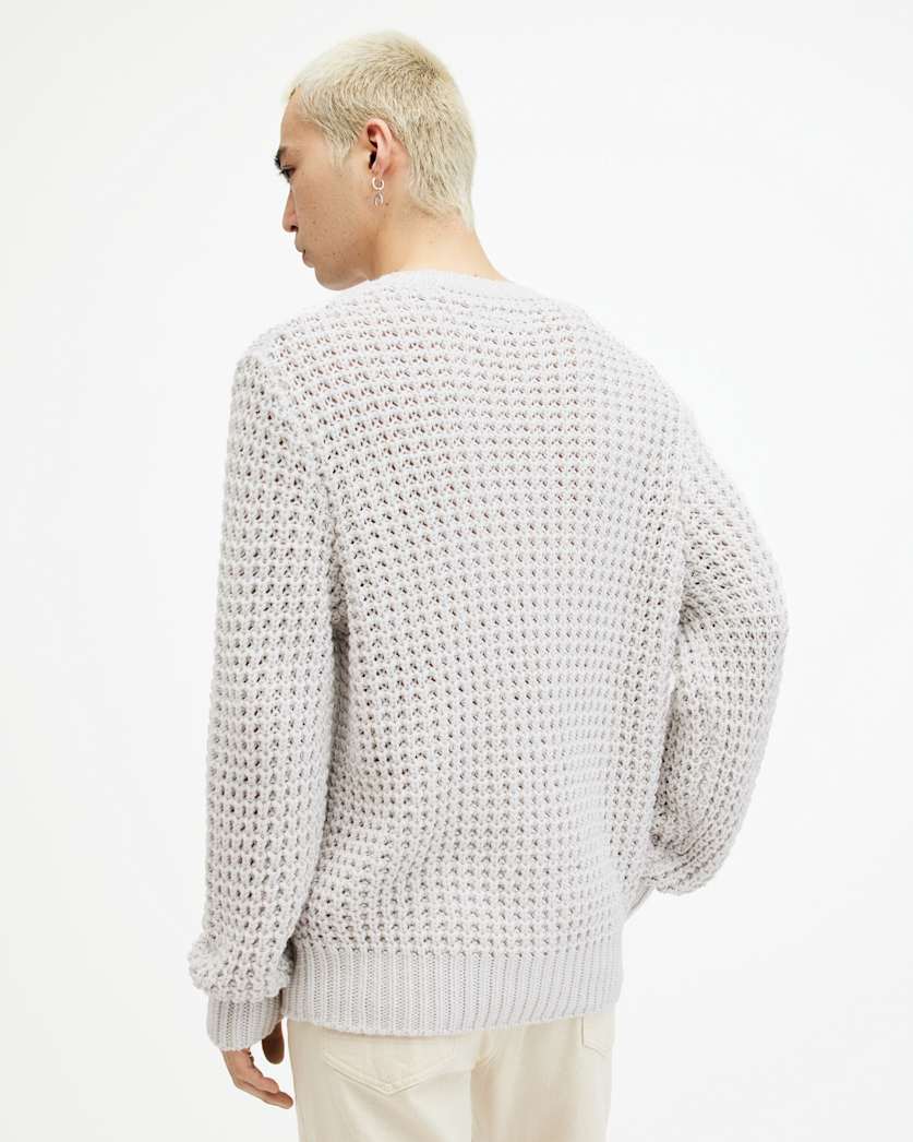 Illund Waffle Stitch Crew Neck Jumper