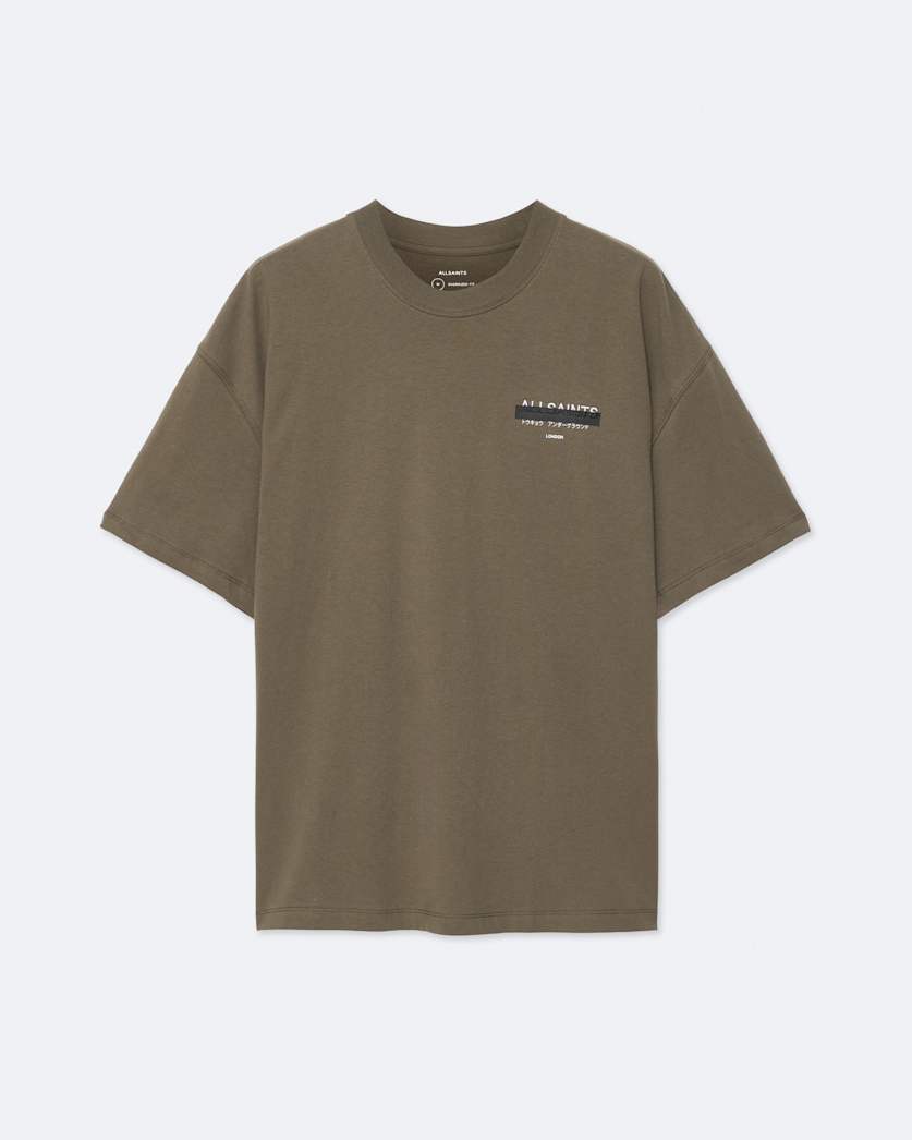 Redact Oversized Embroidered Logo T-Shirt