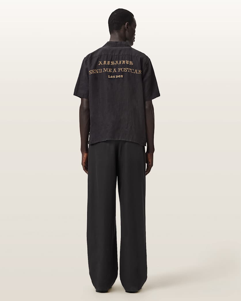 Conway Wide Leg Pleated Trousers