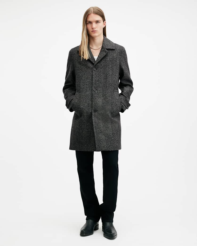 Fincher Herringbone Cashmere Blend Coat