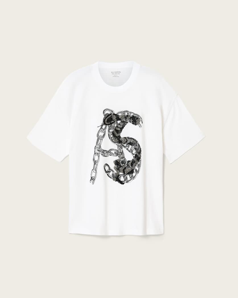 Scale Cropped Graphic T-Shirt