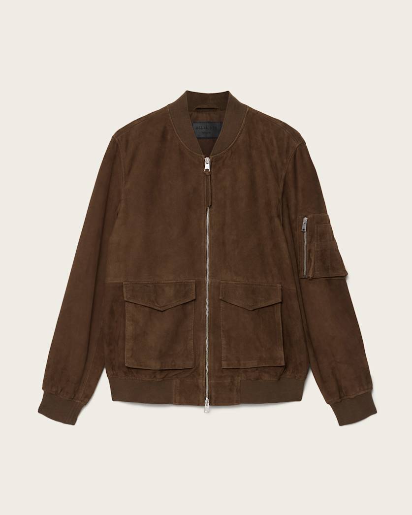 Rokko Relaxed Suede Bomber Jacket