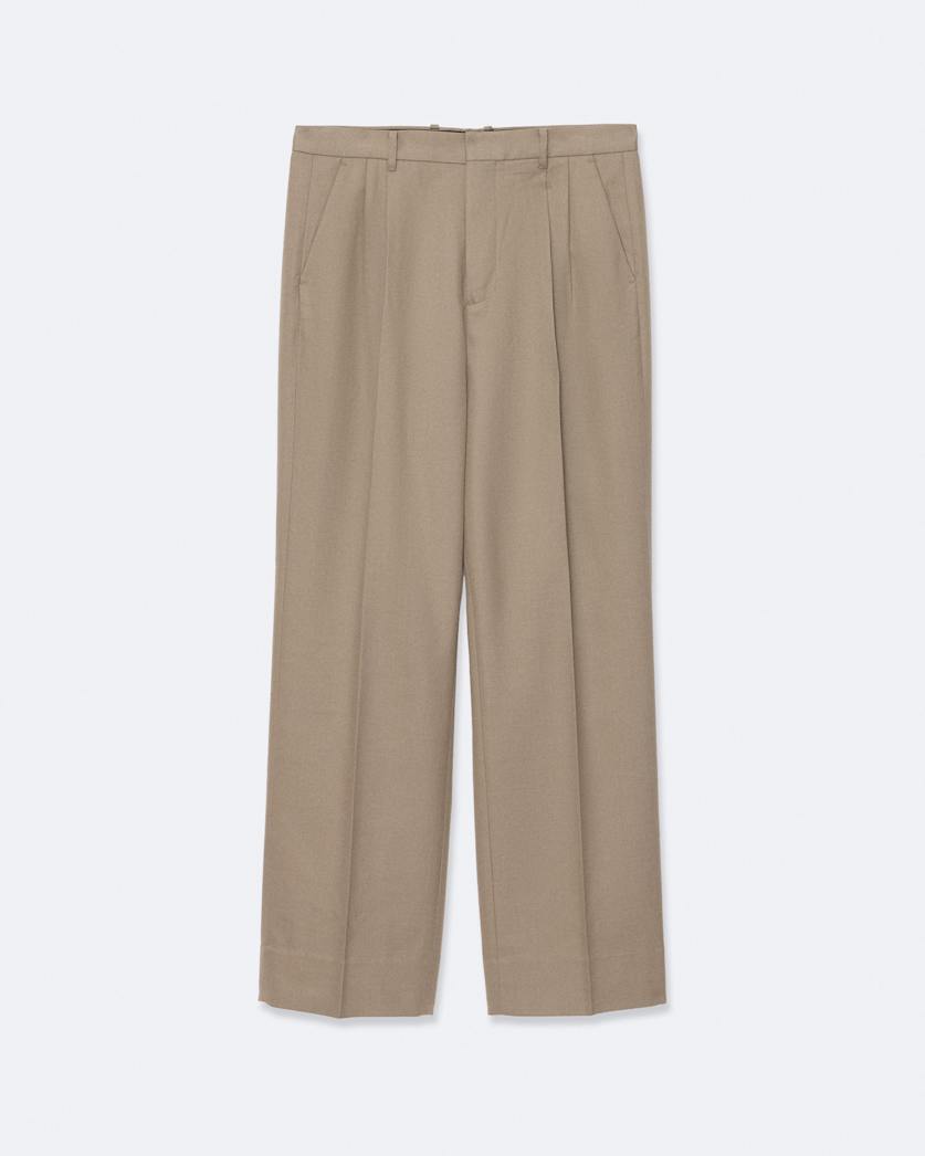 Ware Straight-Fit Double-Pleat Trousers