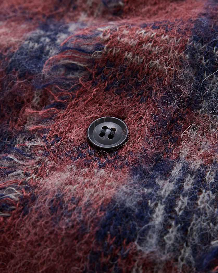 Austin Checked Brushed Cardigan