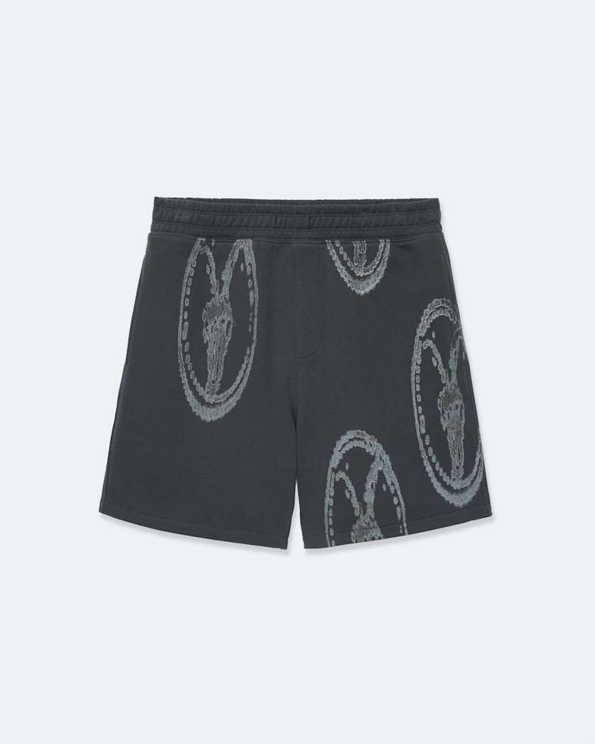 Stamped jersey sweatshorts