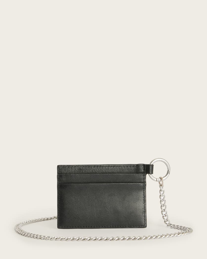 Makoto Chain Leather Cardholder Wallet