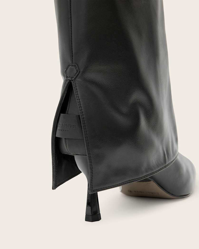 Odyssey Knee High Folding Leather Boots