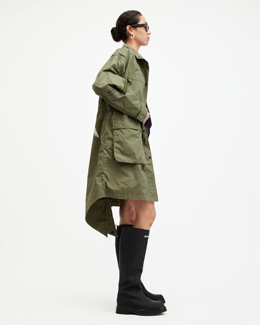 Milla Relaxed Fit Printed Parka Jacket