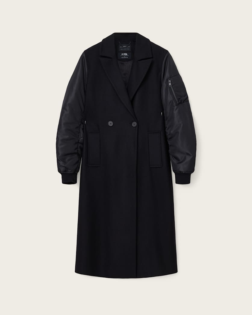 Paulah Wool Blend Double Breasted Coat