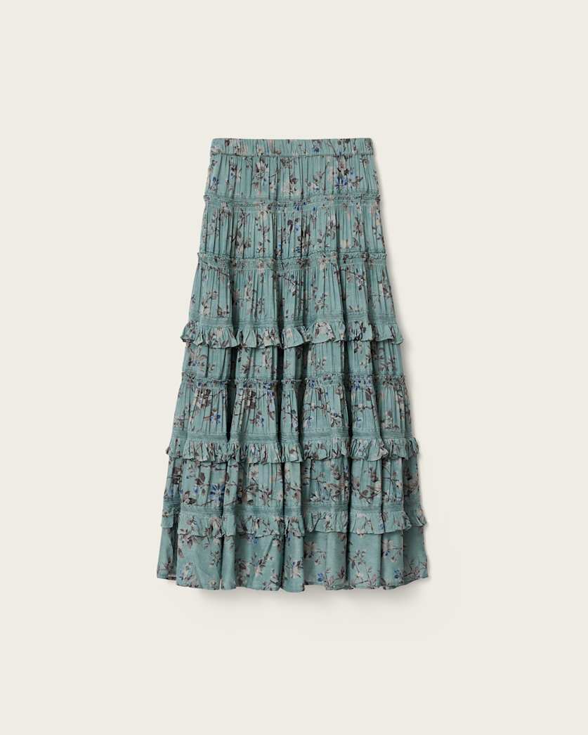 Talia Printed Midi Skirt
