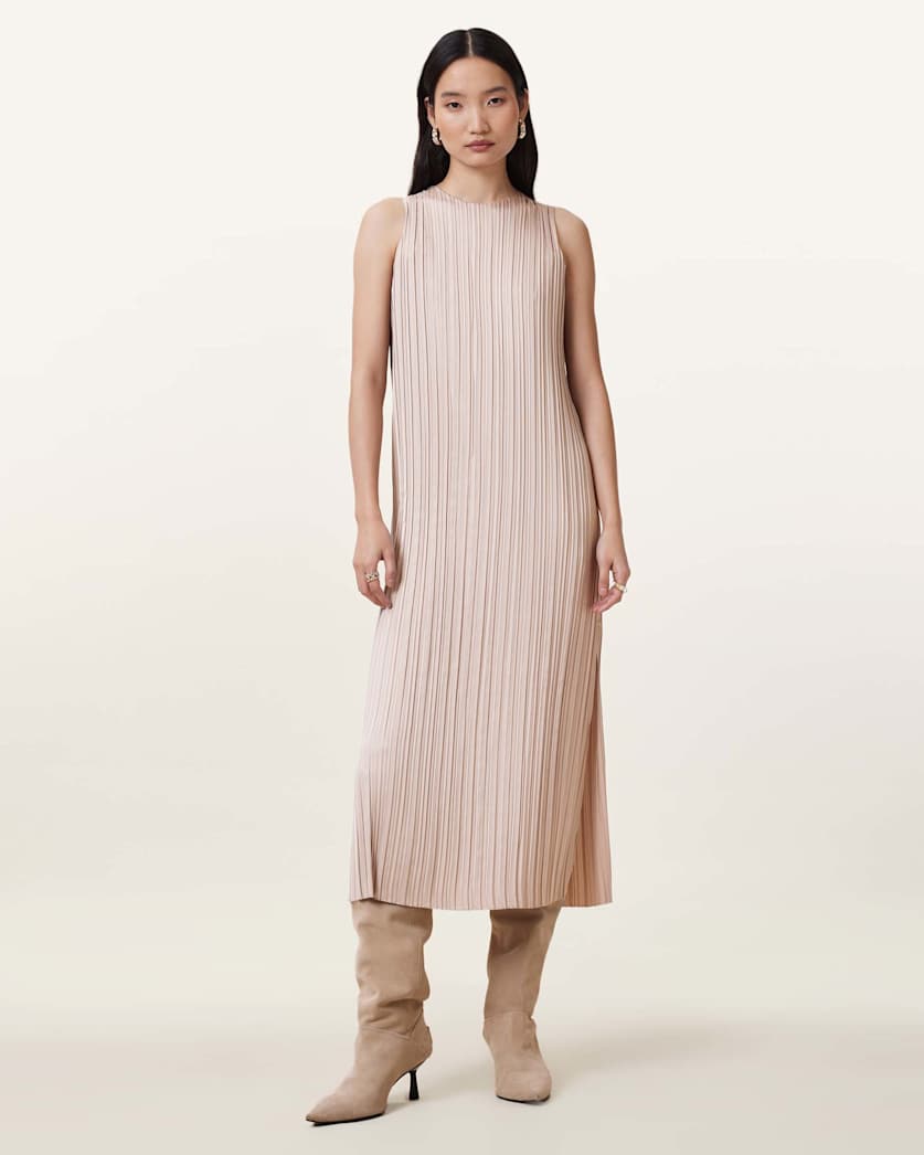 Vittoria 2-In-1 Pleated Midi Dress