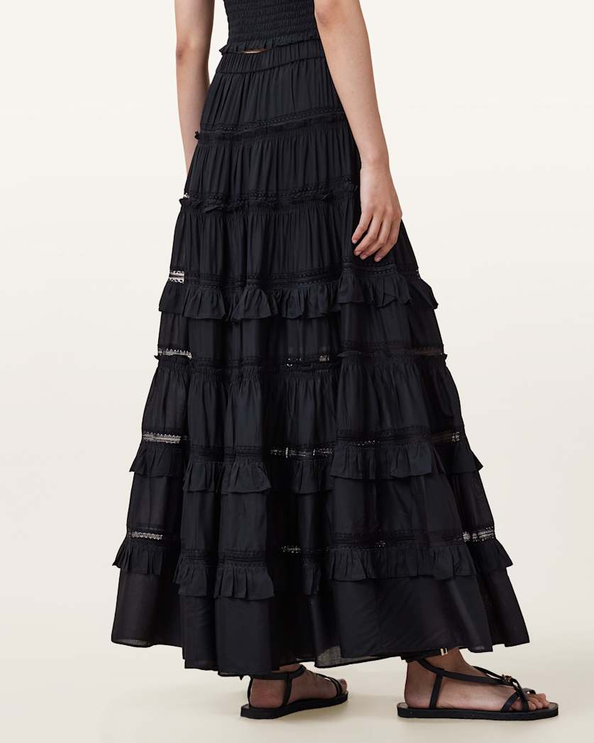 Talia Tiered Maxi Skirt