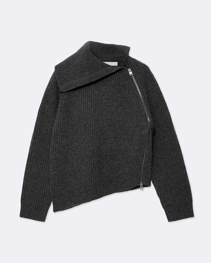 Cleo Relaxed-Fit Funnel-Neck Jumper
