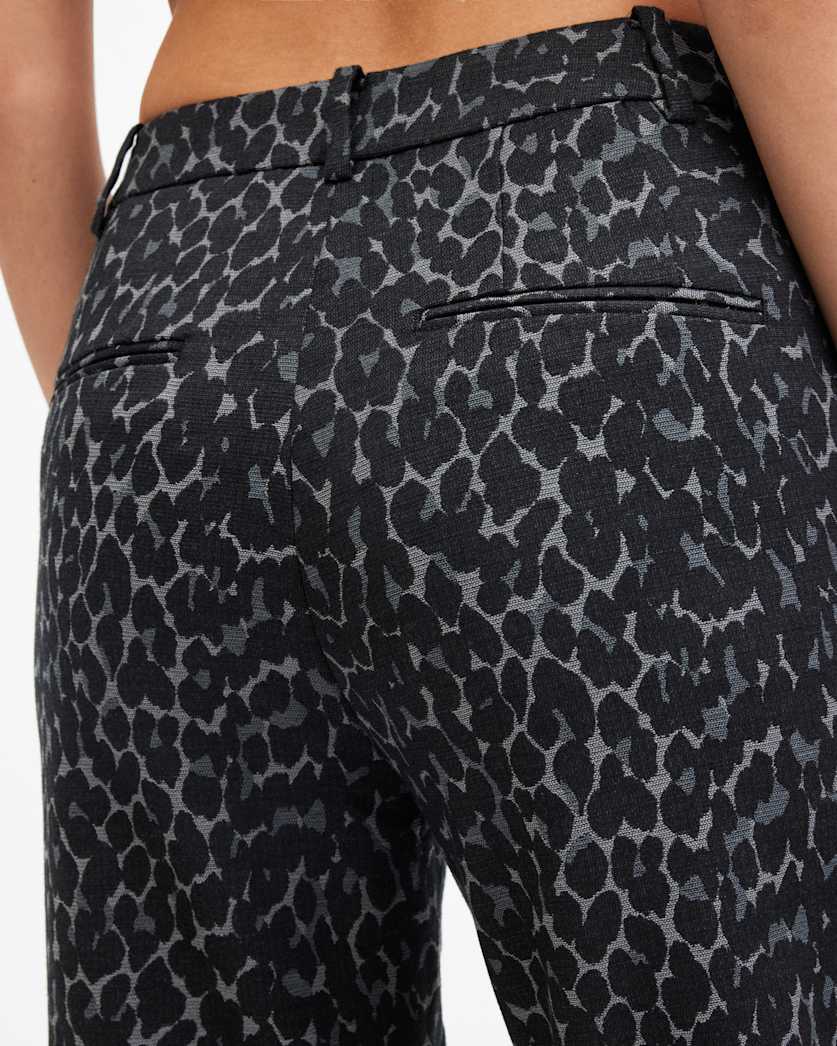 Aurora Leopard Jacquard Trousers