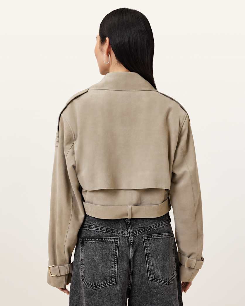 Ophelia Cropped Suede Jacket
