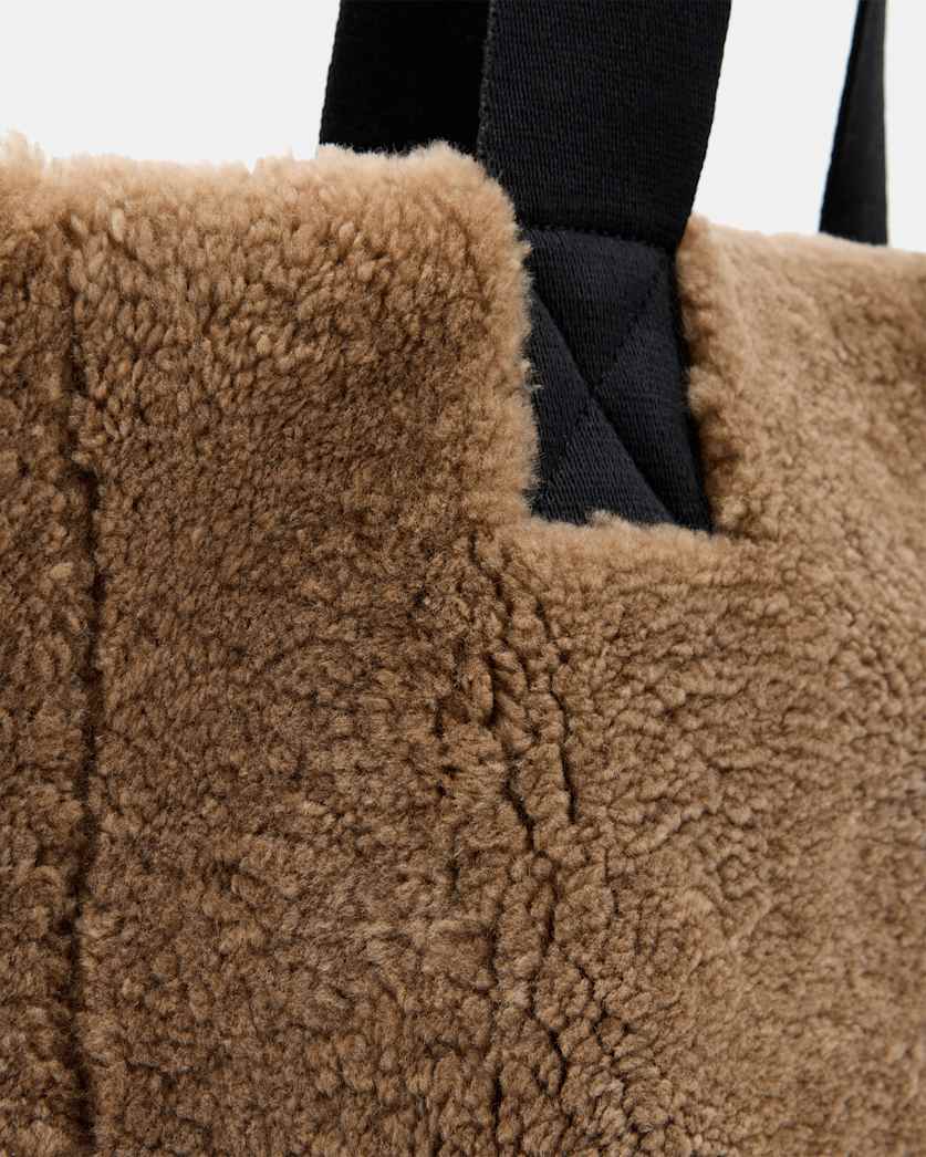Izzy Reversible Shearling Tote Bag