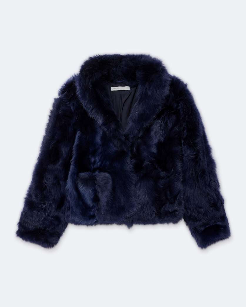 Tosca Long-Hair Shearling Coat