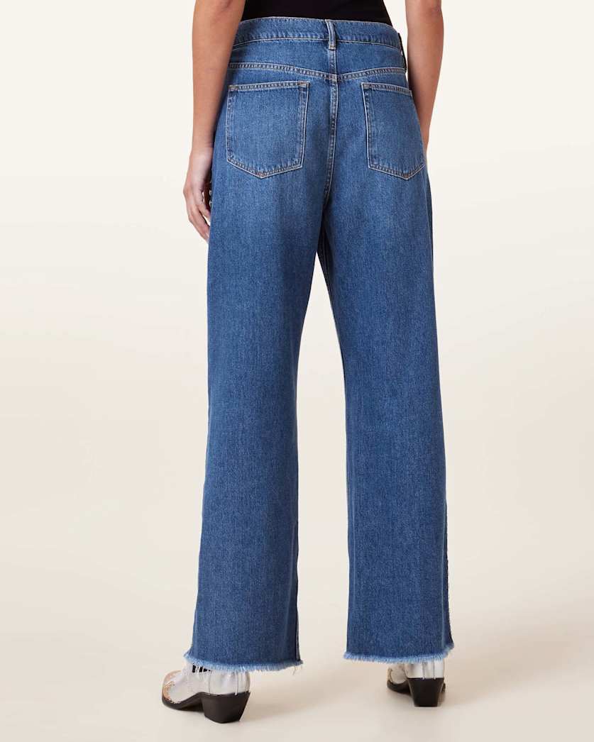 Blake Studded Wide Leg Denim Jeans