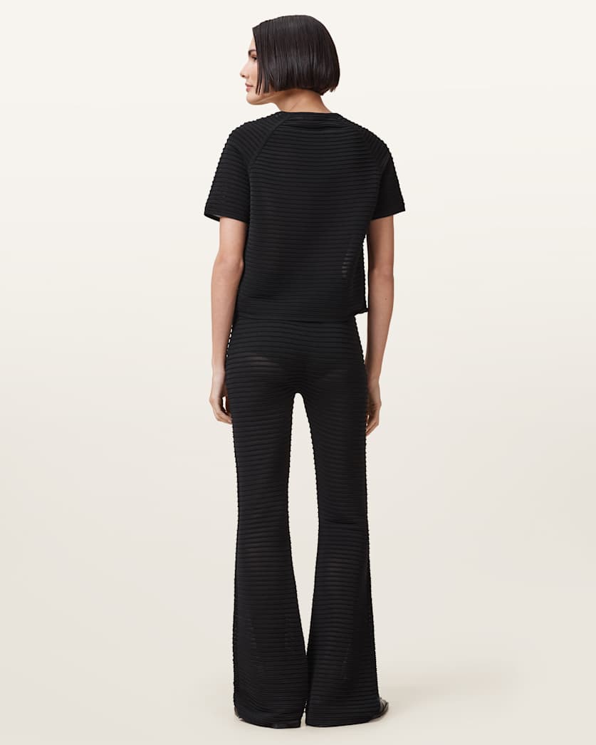 Alice Sheer Knit Flared Trousers