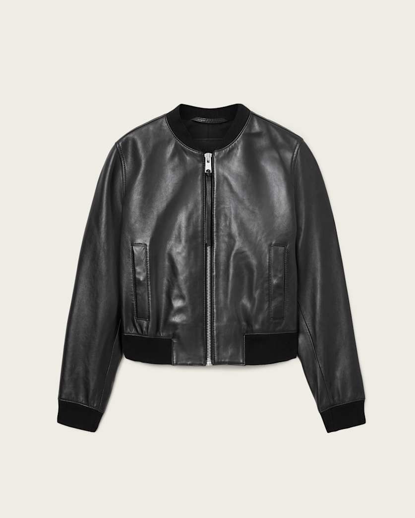 Orten Leather Bomber Jacket