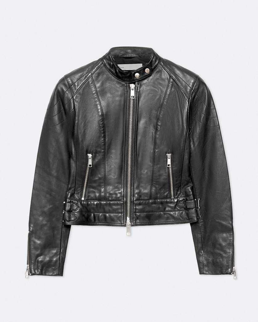 Comet Cropped Leather Jacket