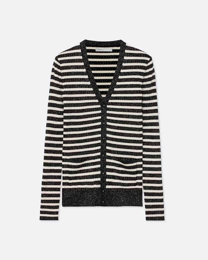 Wool-blend Breton cardigan