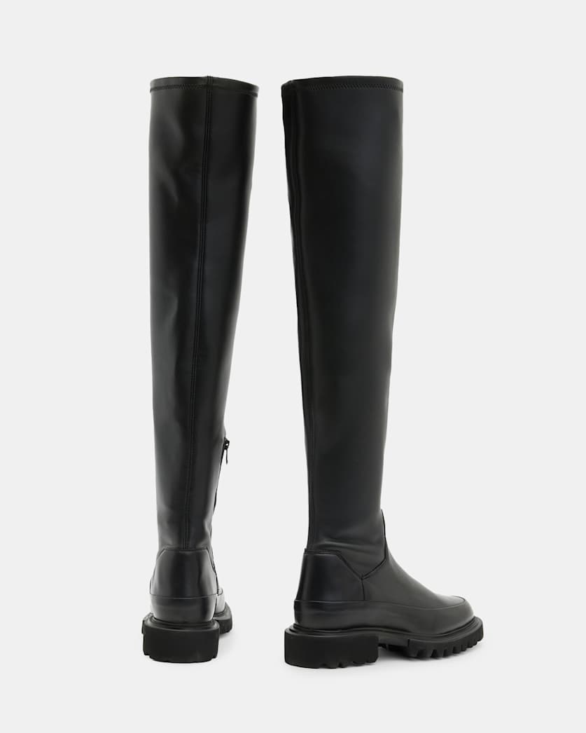 Leona Over The Knee Leather Boots